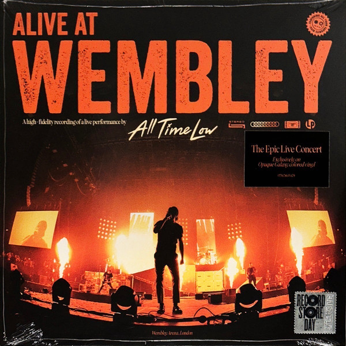 Schallplatte All Time Low - Alive At Wembley (Yellow & Orange Swirl Opaque Galaxy Coloured) (LP)