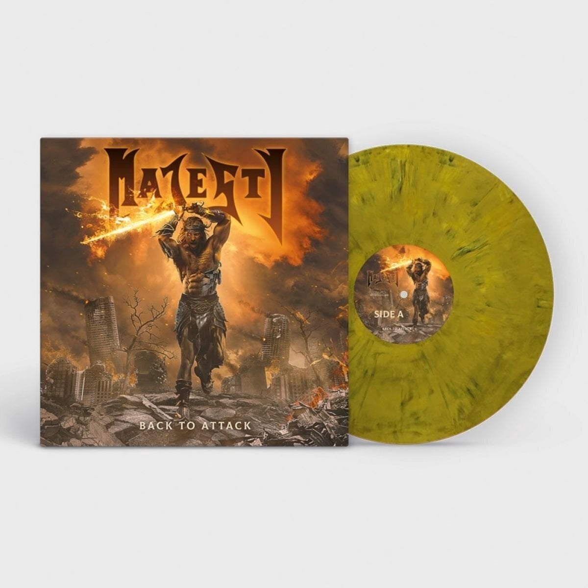 LP platňa Majesty - Back To Attack (Orange/White/Red/Black Marbled Coloured) (LP)