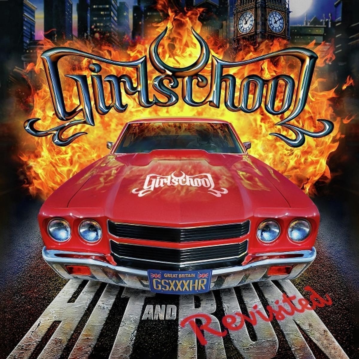 LP platňa Girlschool - Hit And Run - Revisited (Red Coloured) (LP)