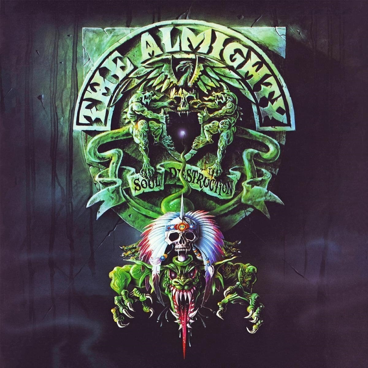 Vinyylilevy The Almighty - Soul Destruction (Green Coloured) (LP)