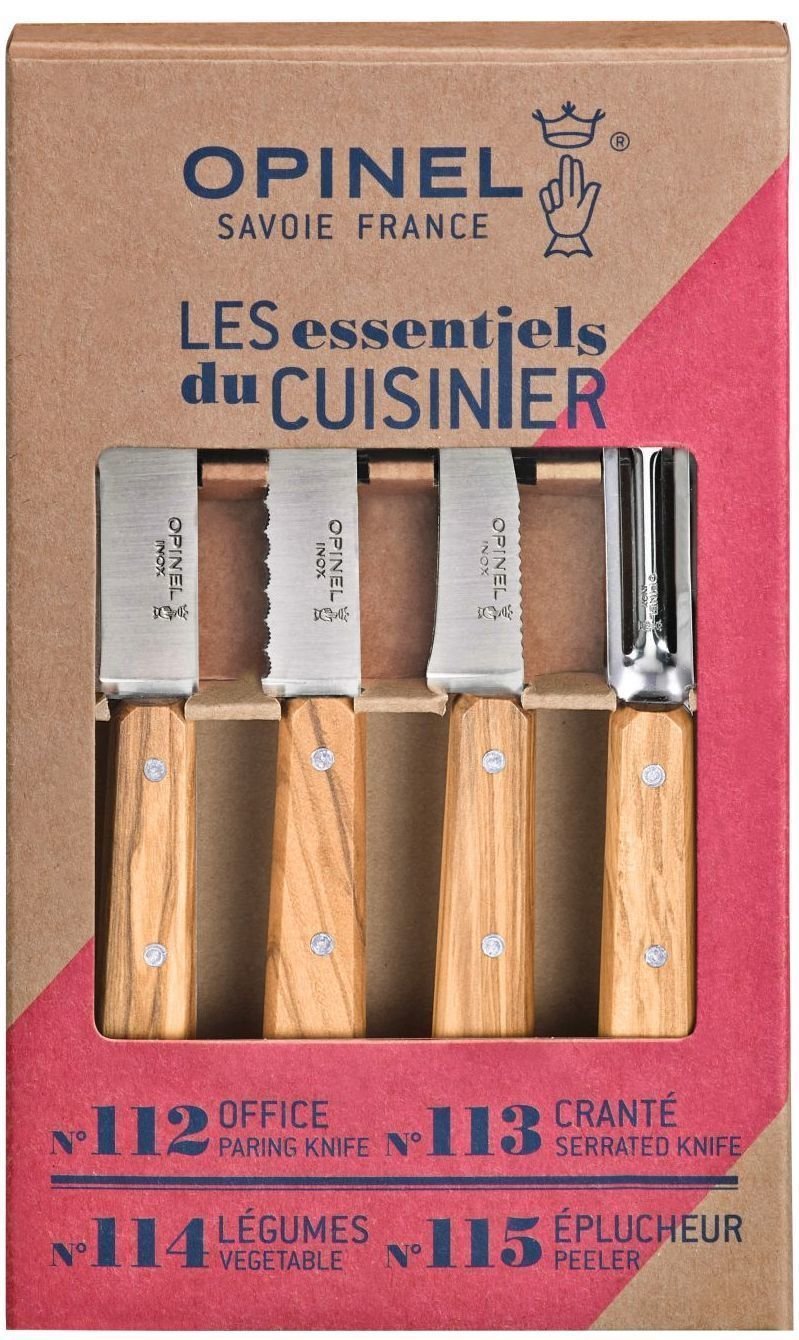 Picnic, Kitchen Knife Opinel Les Essentiels Box Set Picnic, Kitchen Knife