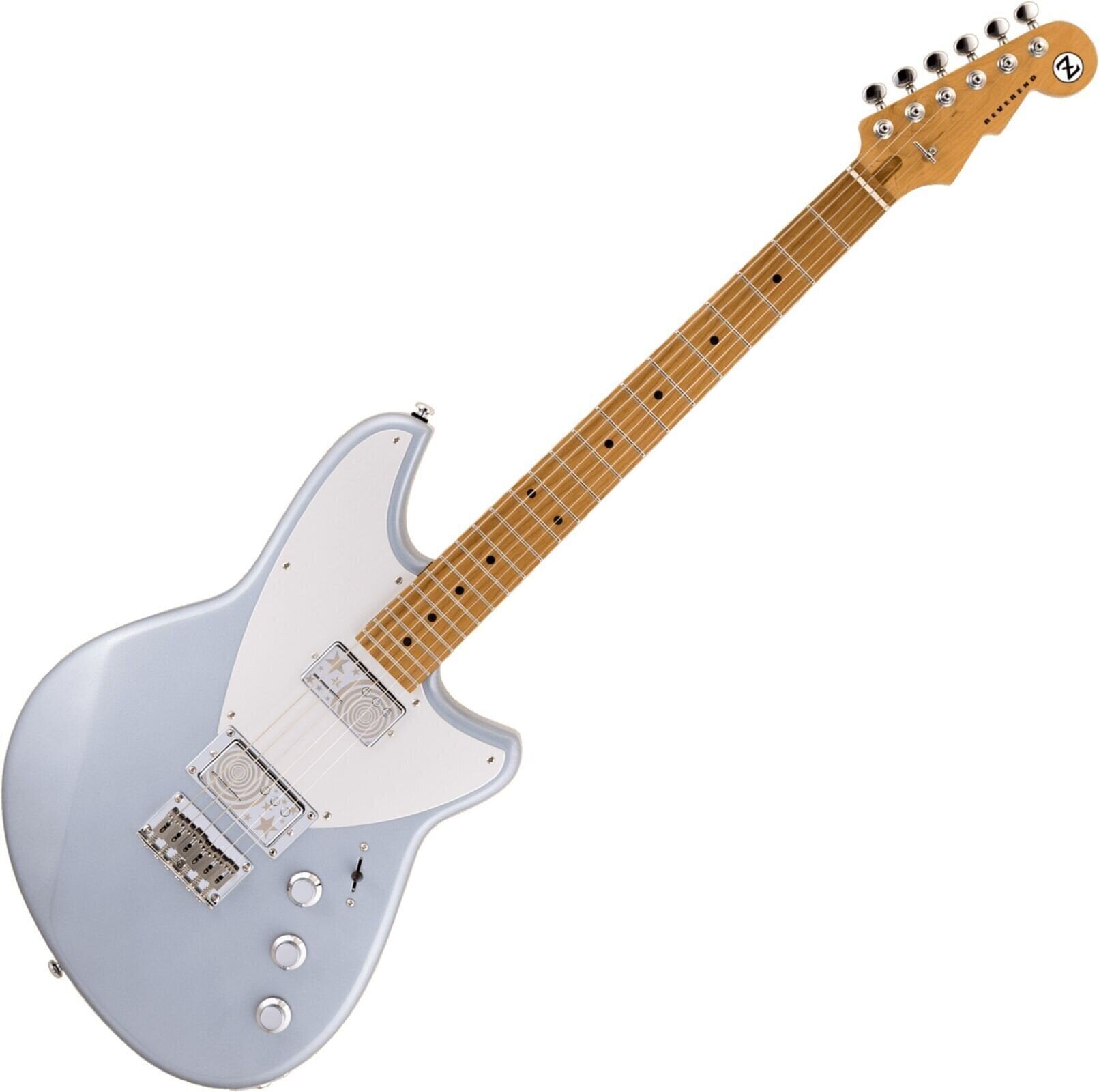 Electric guitar Reverend Guitars Billy Corgan Z-One Metallic Silver Freeze Electric guitar
