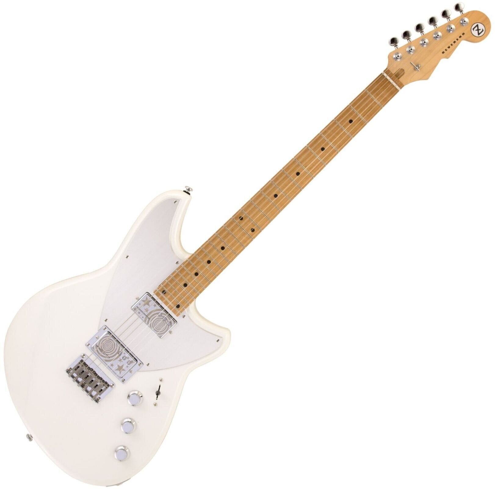 Elektrická gitara Reverend Guitars Billy Corgan Drop Z Pearl White Elektrická gitara
