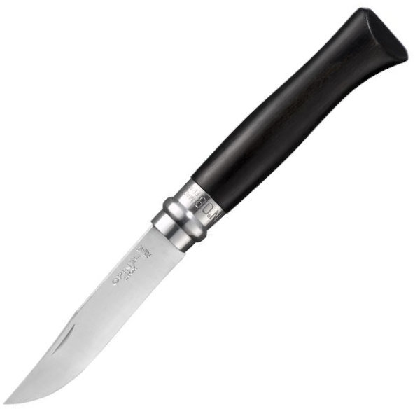 Turistički nož Opinel N°08 Black Ebony Ebony Turistički nož