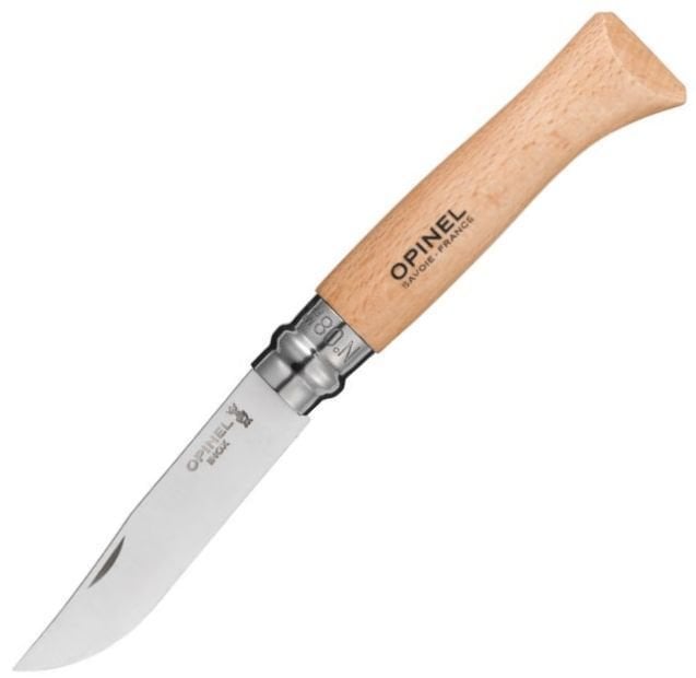 Tourist Knife Opinel N°08 Stainless Steel + Alpine Sheath Tourist Knife