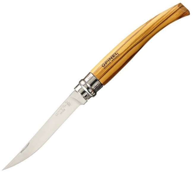 Turistički nož Opinel Wooden Gift Box Slim N°10 Olive Turistički nož