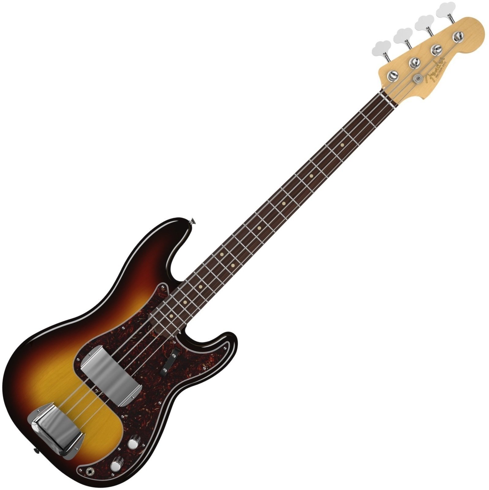 4-string Bassguitar Fender American Vintage '63 Precision Bass, Rosewood Fingerboard, 3-Color Sunburst