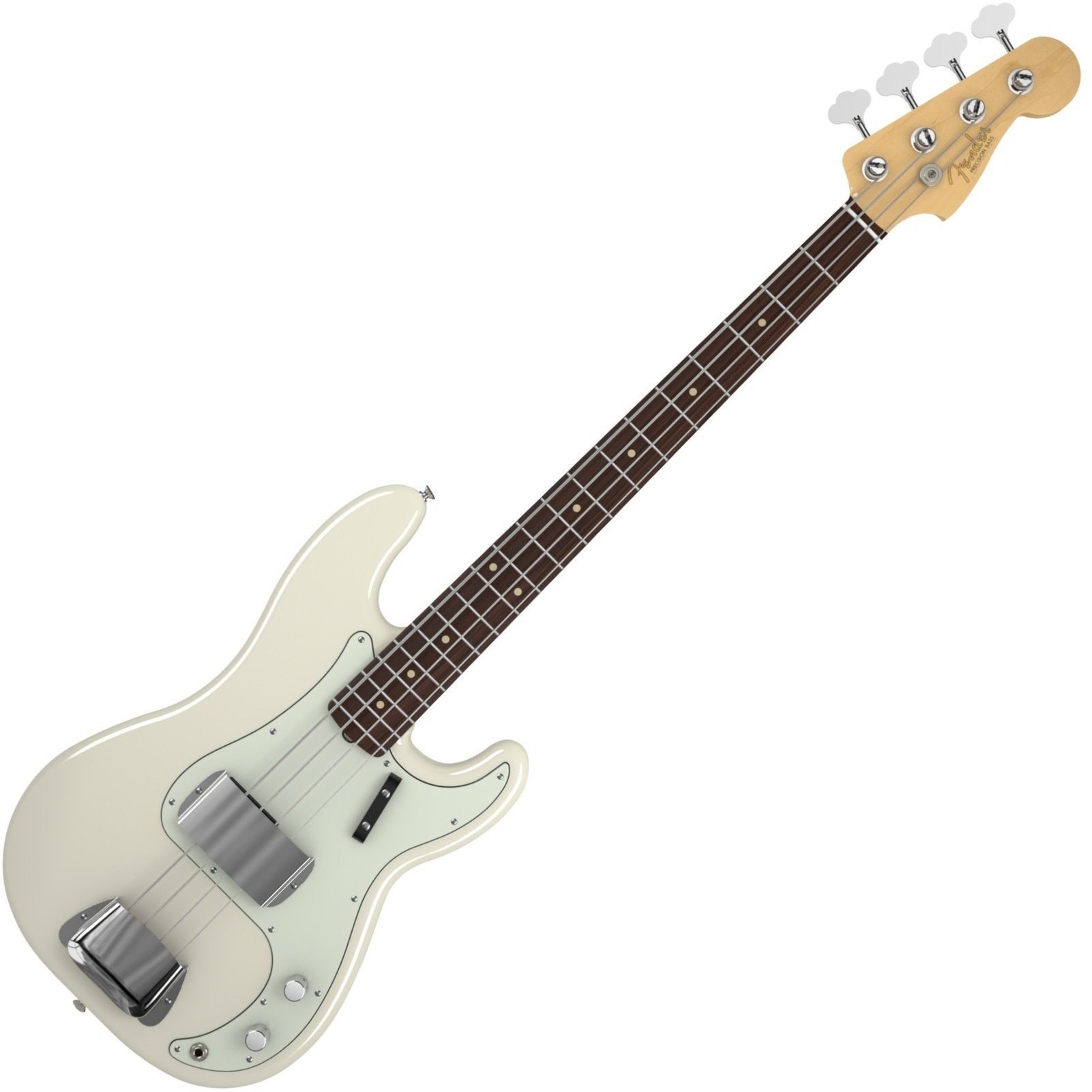 4-string Bassguitar Fender American Vintage '63 Precision Bass, Rosewood Fingerboard, Olympic White