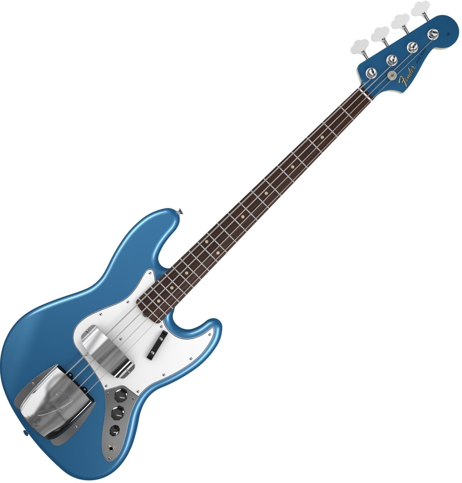 E-Bass Fender American Vintage '64 Jazz Bass, Round-Laminated Rosewood Fingerboard, Lake Placid Blue