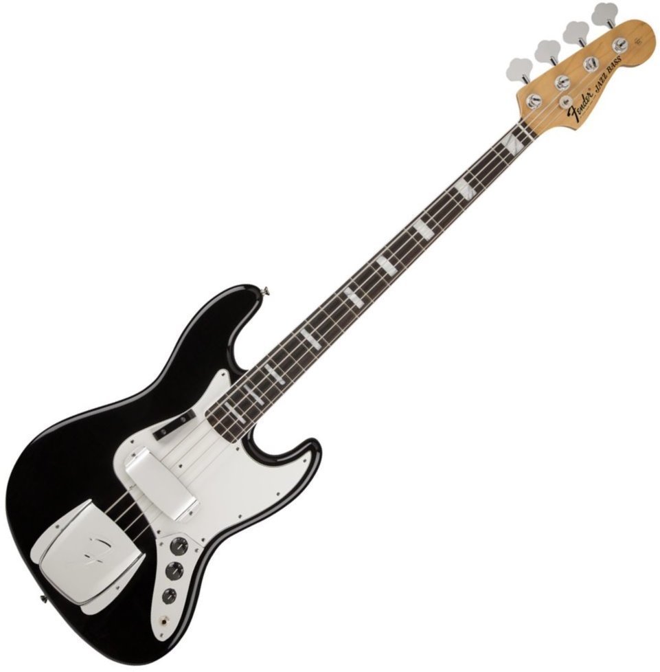 E-Bass Fender American Vintage '74 Jazz Bass, Bound Round-Laminated Rosewood, Black