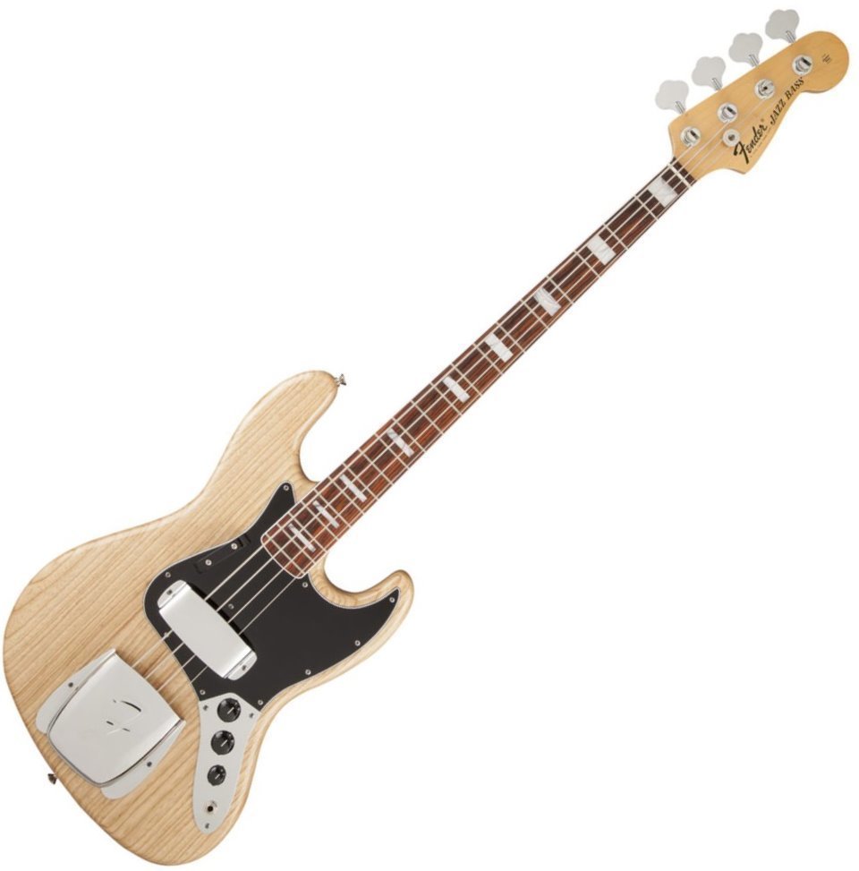 Bas electric Fender American Vintage '74 Jazz Bass, Bound Round-Laminated Rosewood, Natural