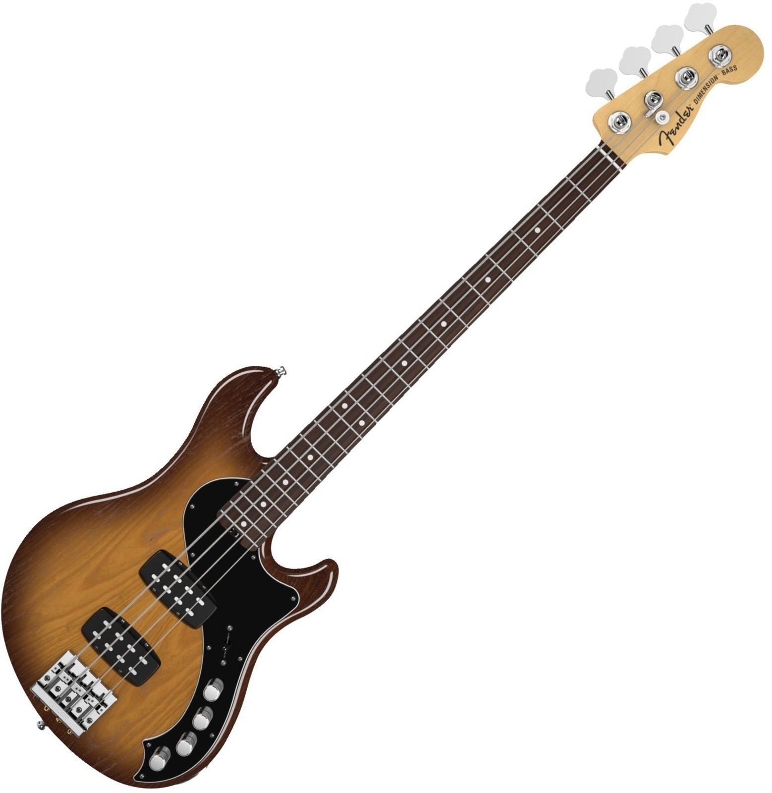 Basse électrique Fender American Deluxe Dimension Bass IV HH, Rosewood Fingerboard, Violin Burst