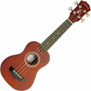 Soprano ukulele Arrow PB10 S Soprano ukulele Natural Dark Top - 1
