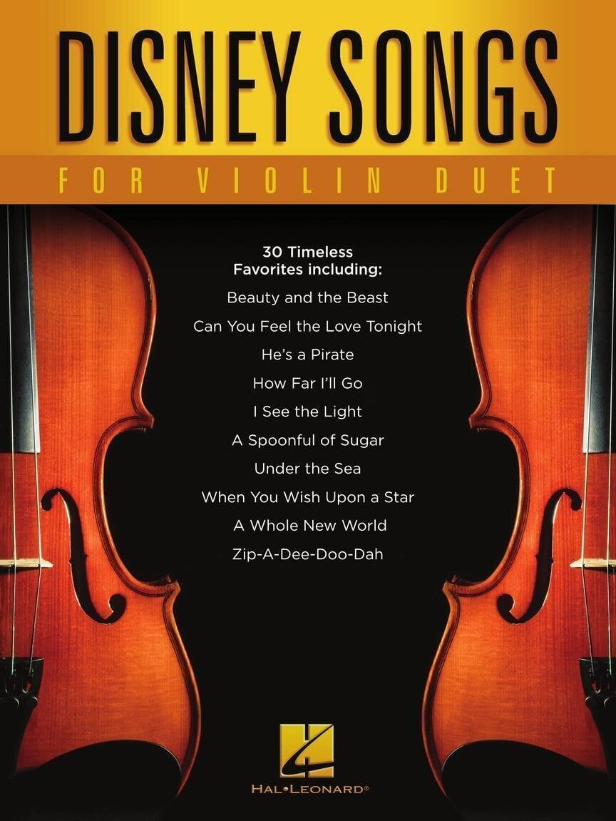 Natos Hal Leonard Disney Songs for Violin Duet Natos