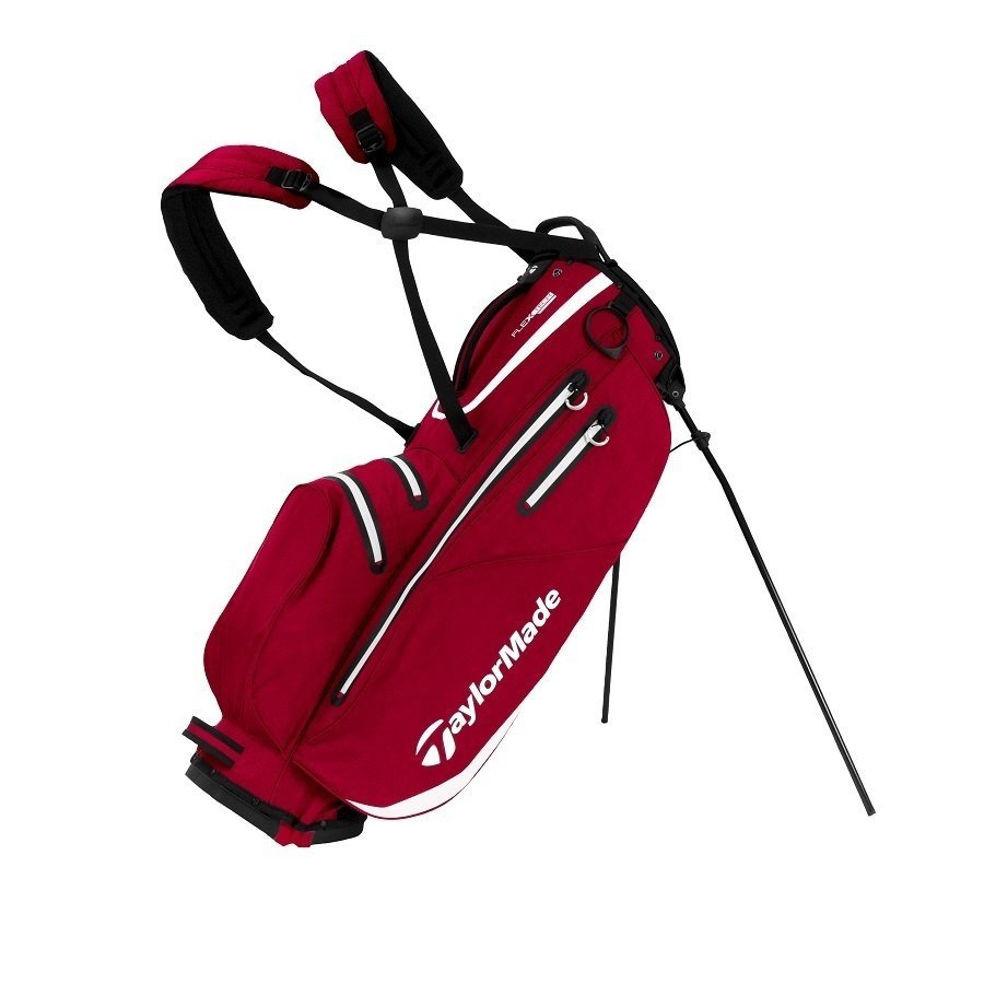 Borsa da golf Stand Bag TaylorMade Flextech Rosso-Bianca Borsa da golf Stand Bag