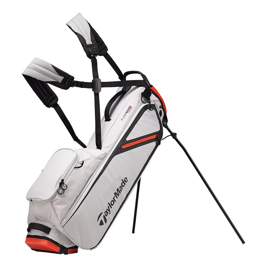 Golf torba Stand Bag TaylorMade Flextech Lite Silver/Blood Orange Golf torba Stand Bag