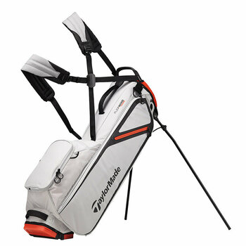 Чантa за голф TaylorMade Flextech Lite Silver/Blood Orange Чантa за голф - 1