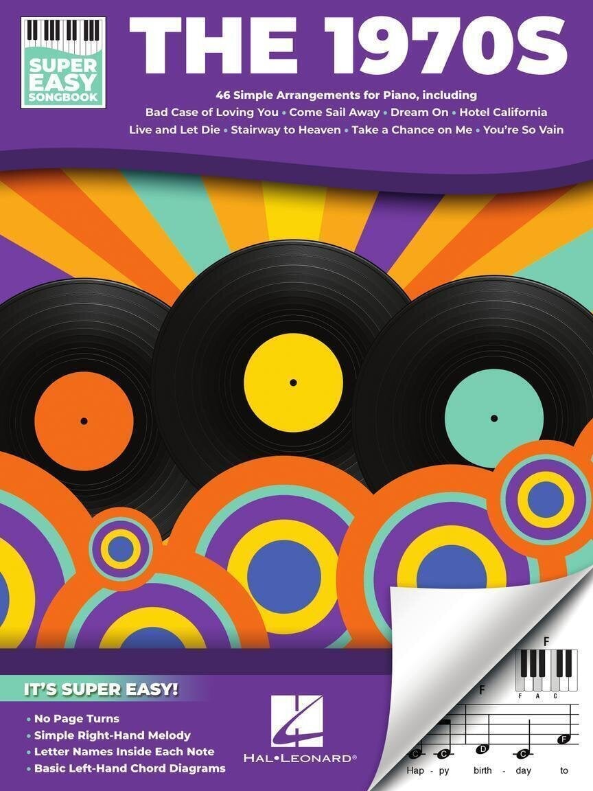 Natos Hal Leonard The 1970s - Super Easy Songbook Natos