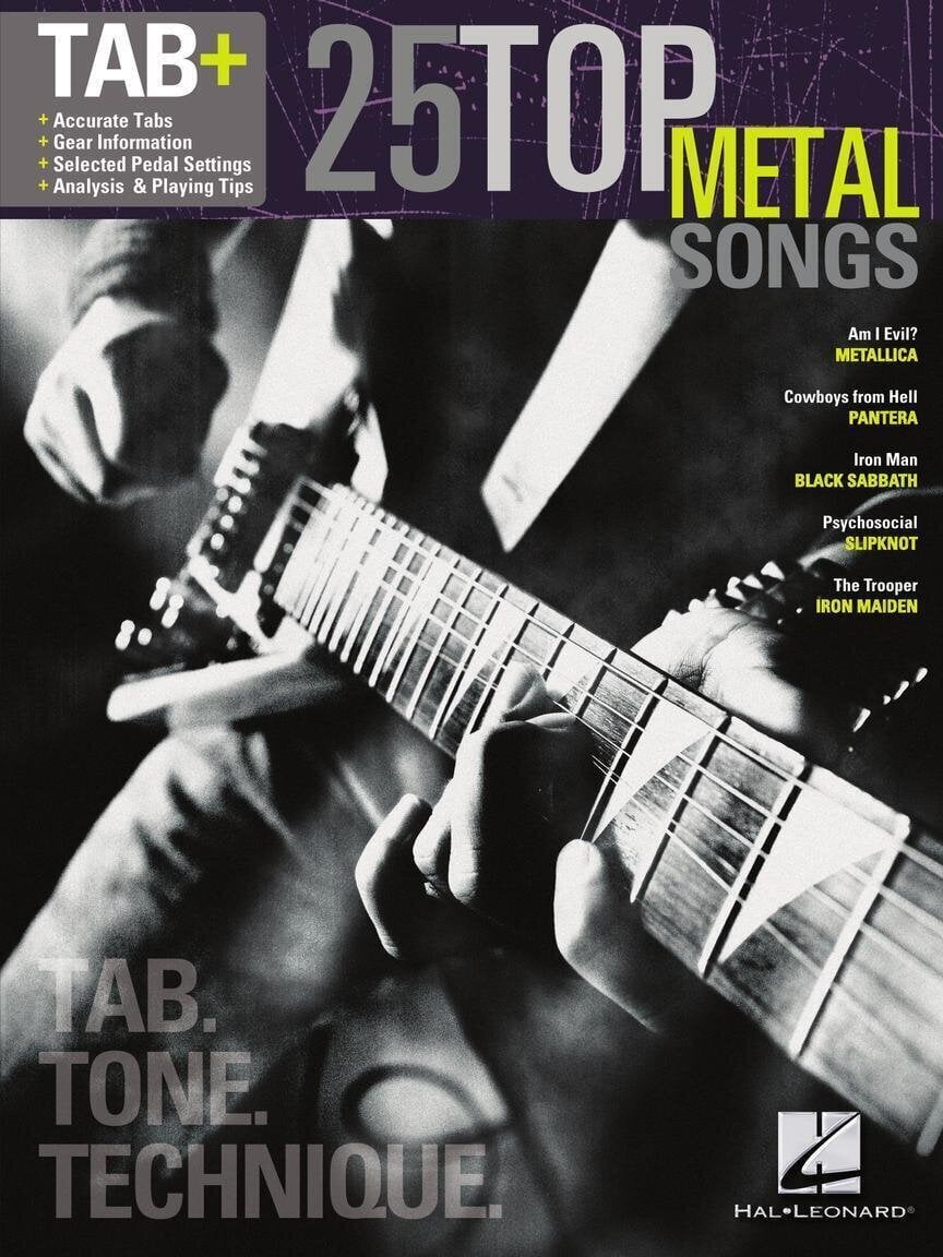 Notes Hal Leonard 25 Top Metal Songs - Tab. Tone. Technique. Notes