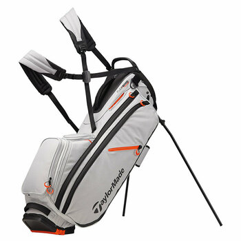 Golfbag TaylorMade Flextech Crossover Silver/Blood Orange Stand Bag 2019 - 1