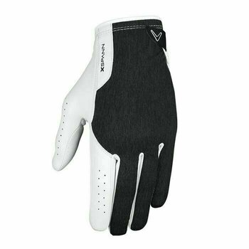 Gloves Callaway X-Spann Mens Golf Glove 2019 MLH White/Black S - 1