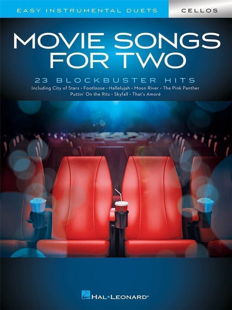 Notis Hal Leonard Movie Songs for Two Cellos Notis
