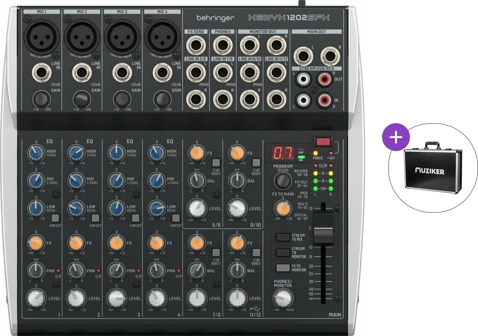 Mikser analogowy Behringer Xenyx 1202SFX Basic SET Mikser analogowy
