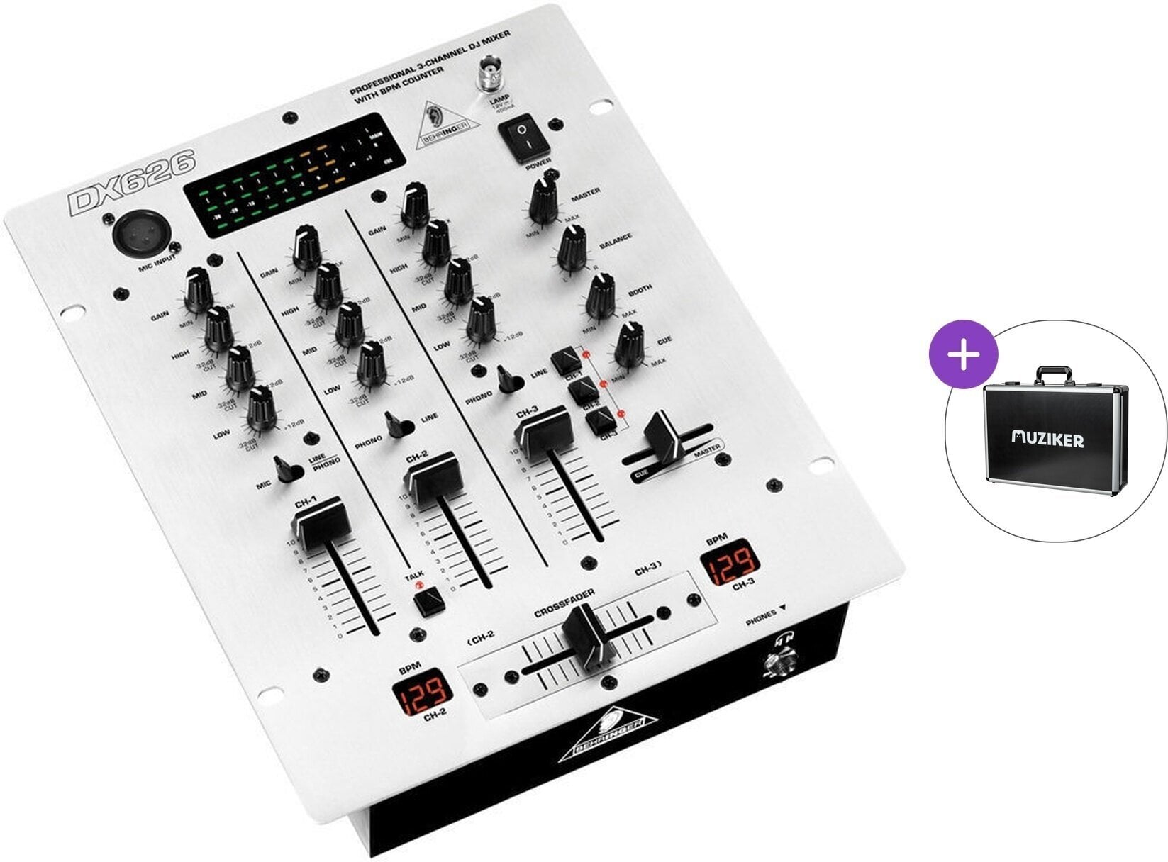 Mixer de DJ Behringer DX626 Basic SET Mixer de DJ