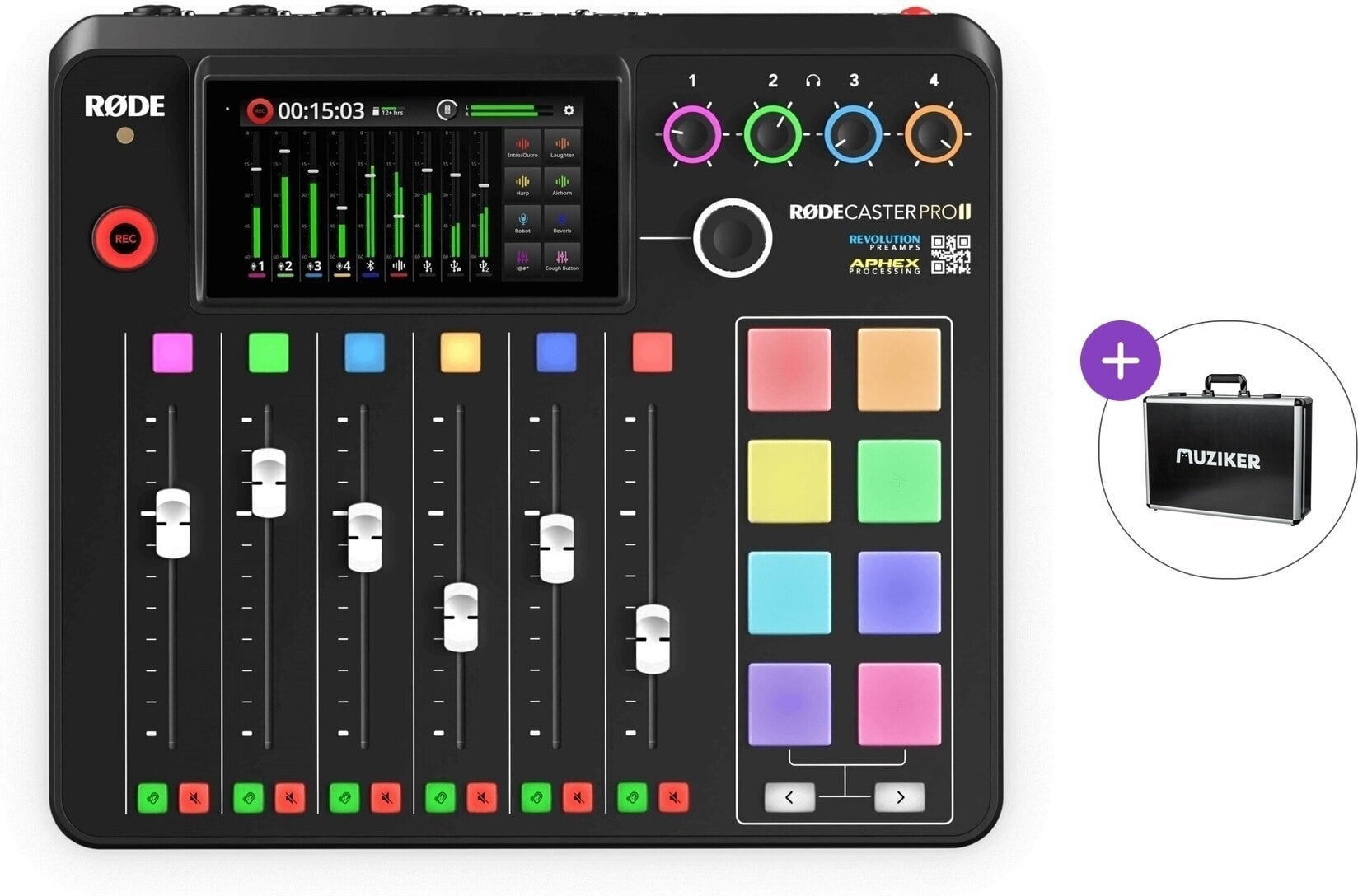 Mikser podcastów Rode RODECaster Pro II Basic SET Black Mikser podcastów