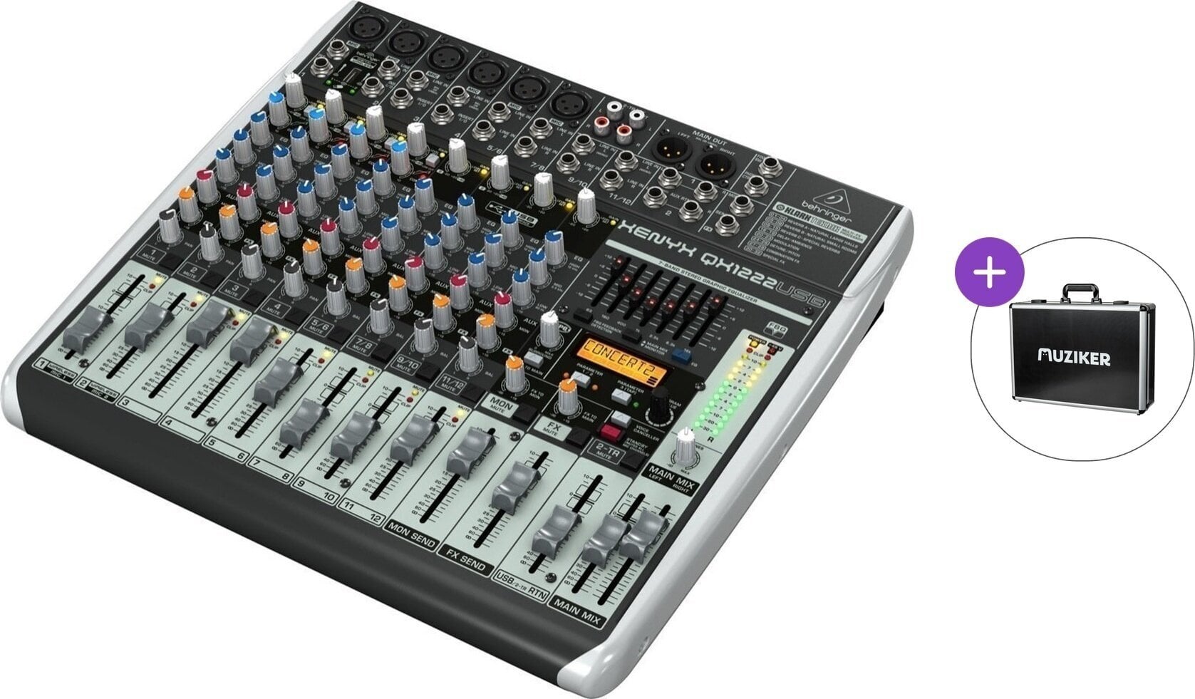 Mikser analogowy Behringer XENYX QX1222USB Basic SET Mikser analogowy