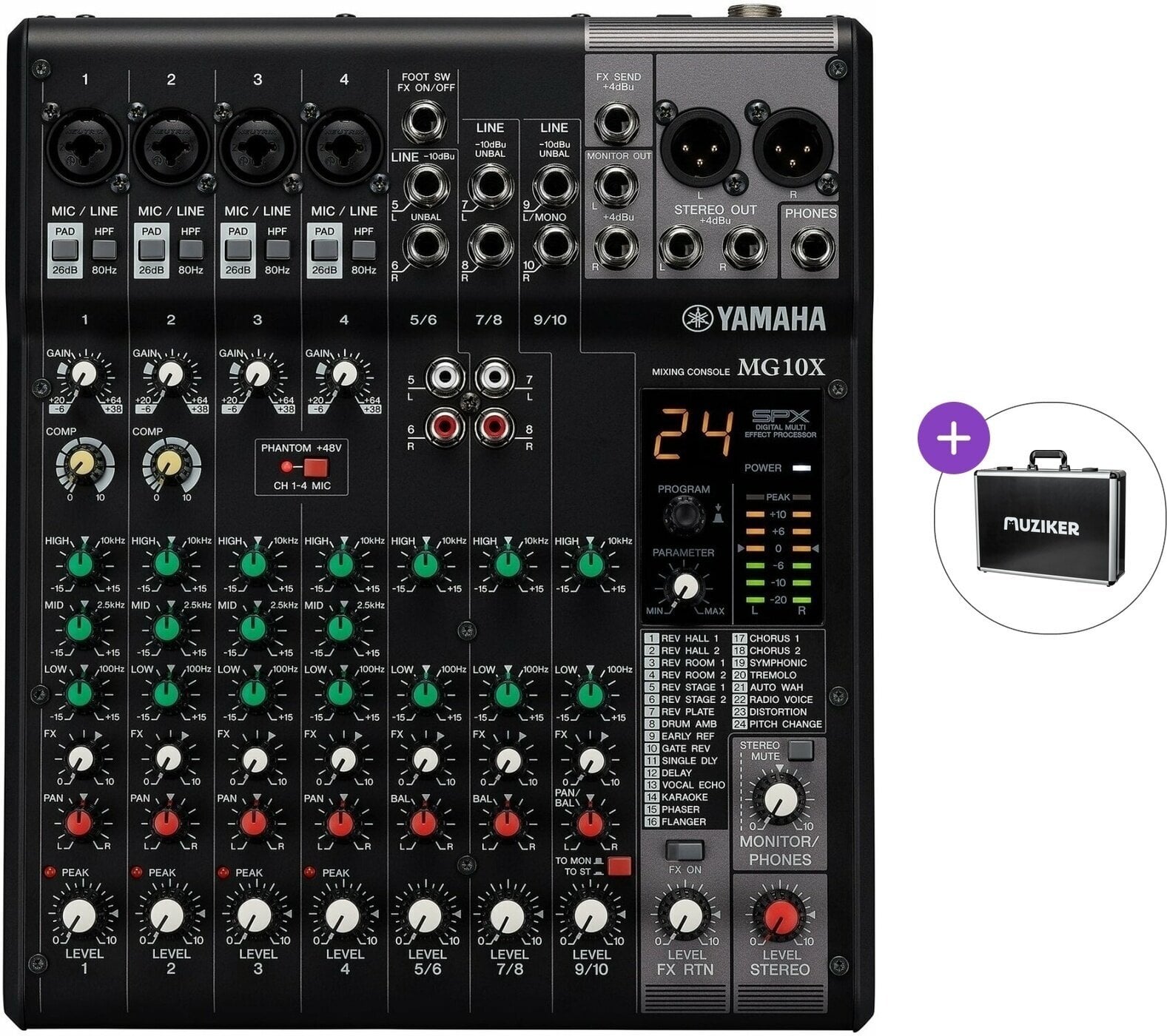 Table de mixage analogique Yamaha MG10X Basic SET Table de mixage analogique