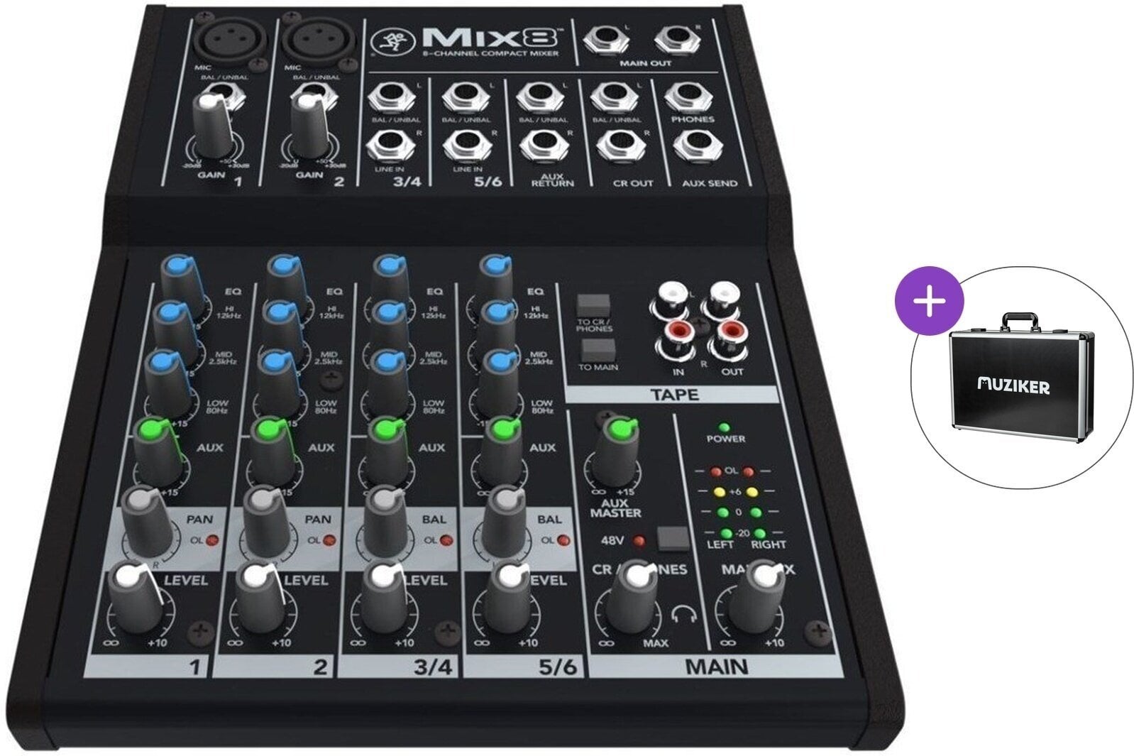 Mikser analogowy Mackie Mix8 Basic SET Mikser analogowy
