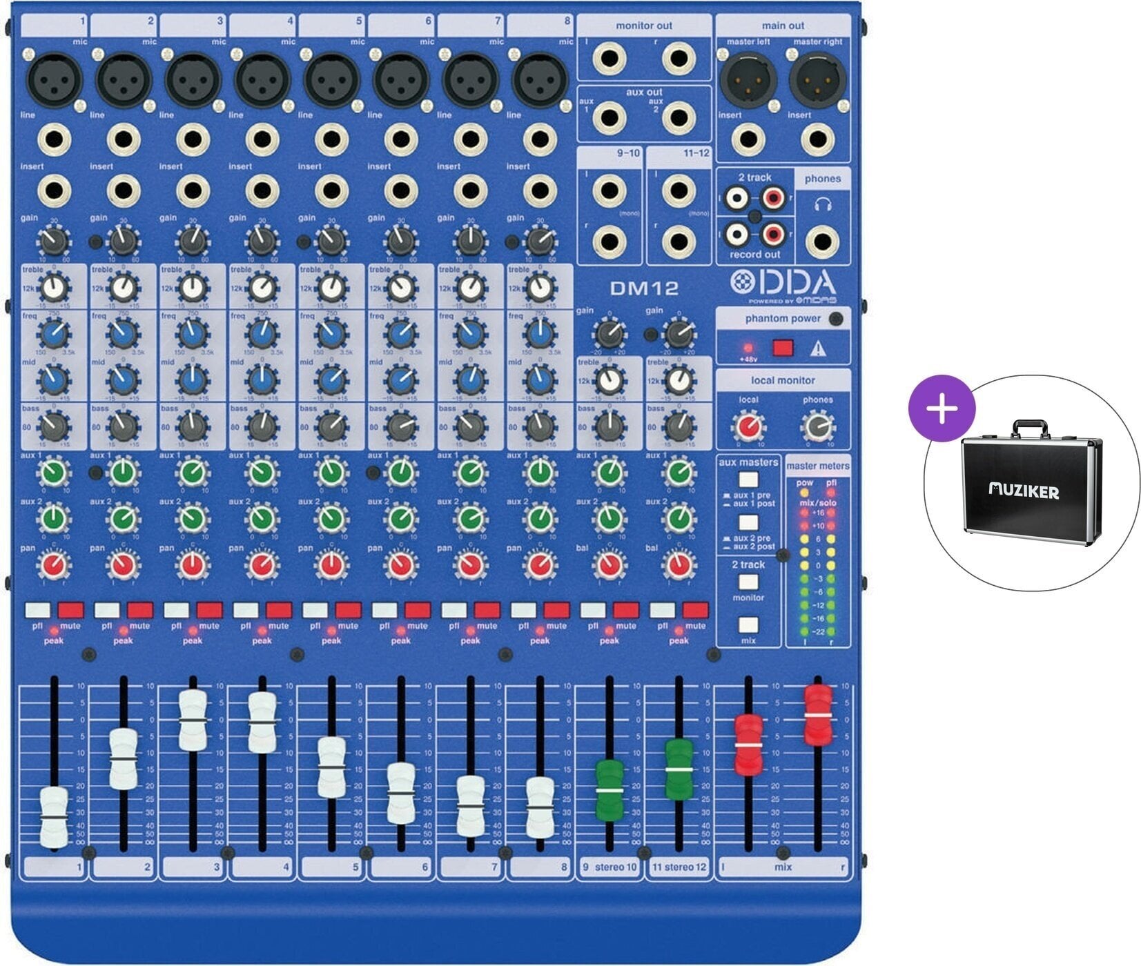 Table de mixage analogique Midas DM12 Basic SET Table de mixage analogique