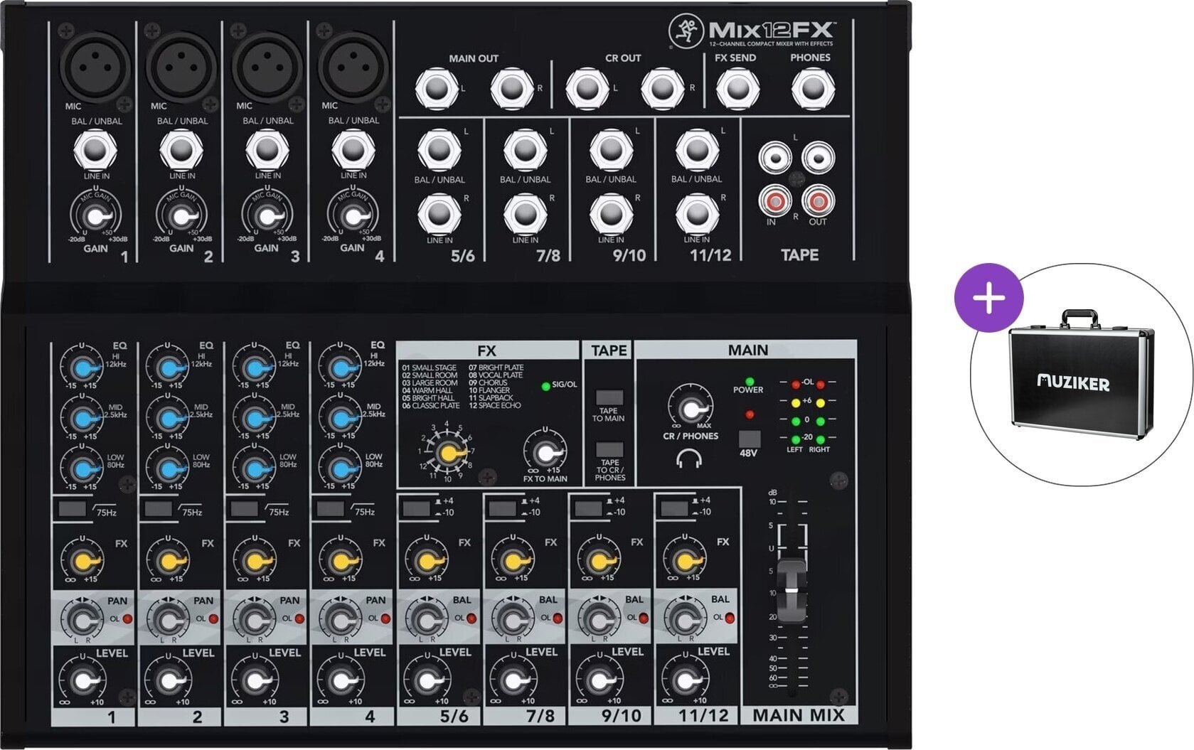 Mikser analogowy Mackie MIX12FX Basic SET Mikser analogowy