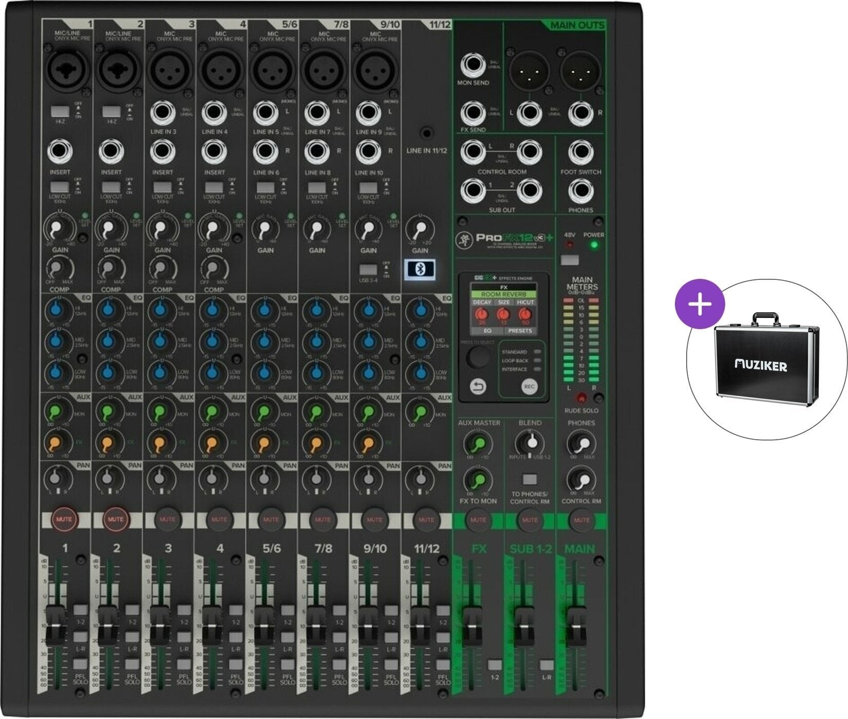 Mikser analogowy Mackie ProFX12v3+ Basic SET Mikser analogowy