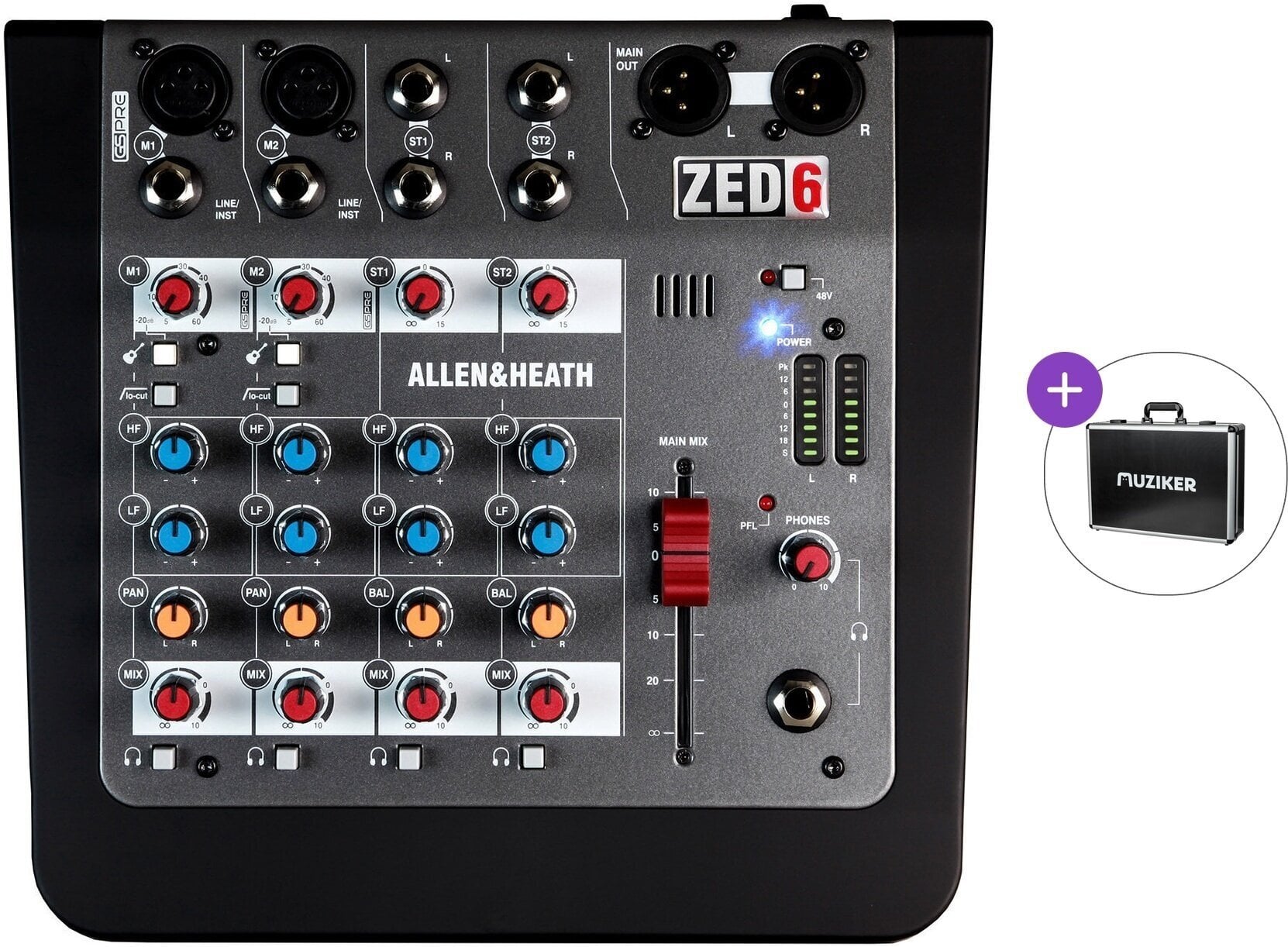 Table de mixage analogique Allen & Heath ZED-6 Basic SET Table de mixage analogique