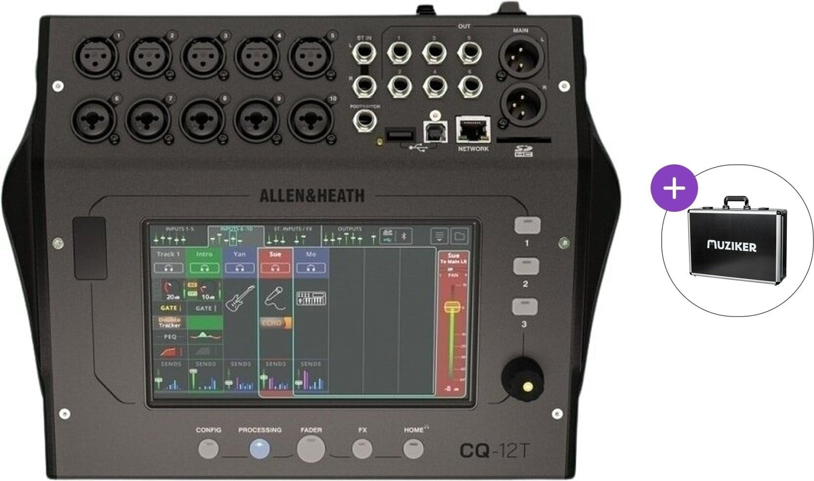 Digitalna mešalna miza Allen & Heath CQ-12T Basic SET Digitalna mešalna miza