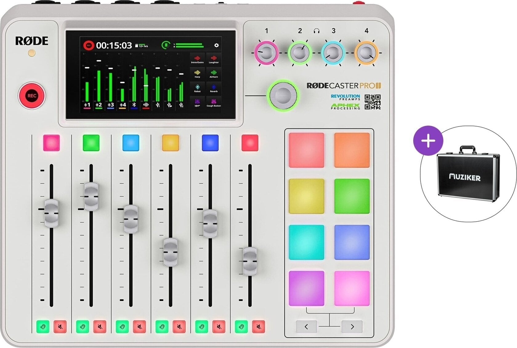 Mikser podcastów Rode RODECaster Pro II WH Basic SET White Mikser podcastów