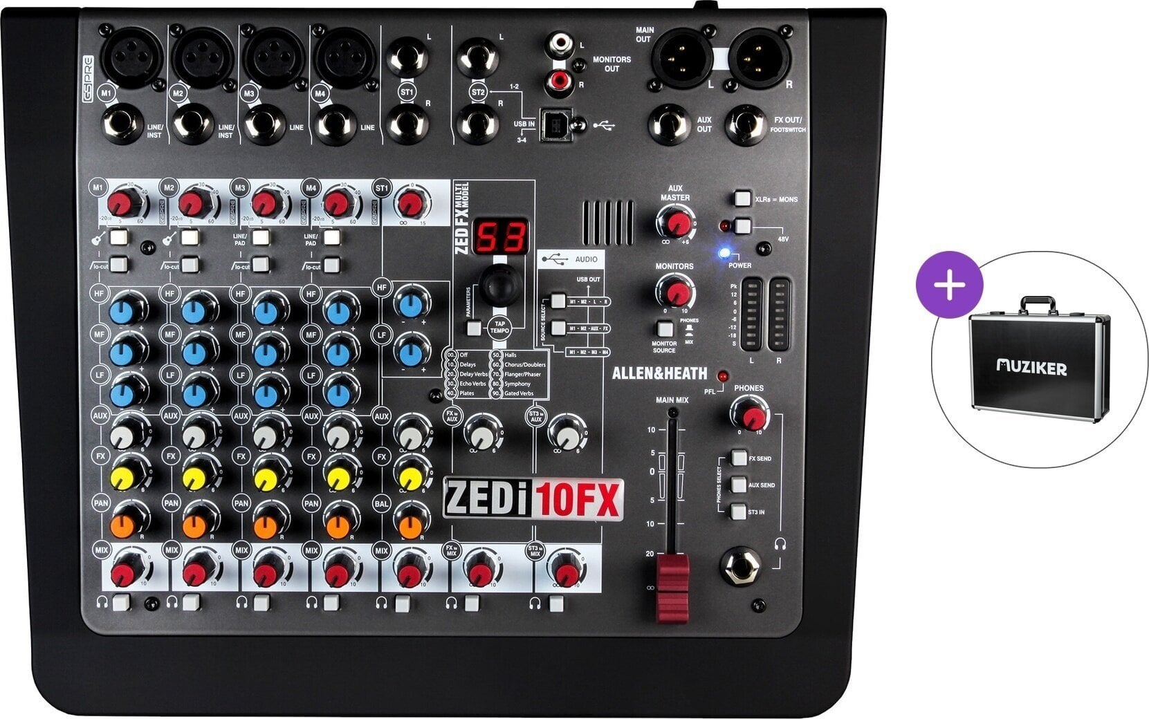 Analoges Mischpult Allen & Heath ZEDi-10FX Basic SET Analoges Mischpult