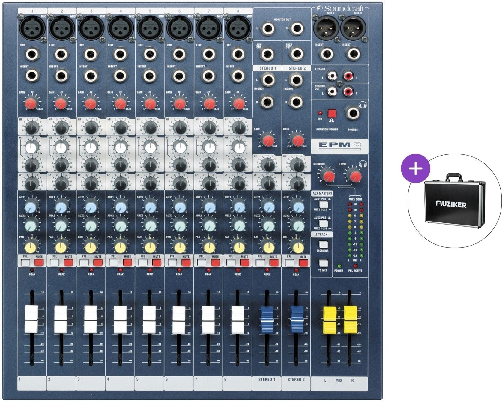 Mikser analogowy Soundcraft EPM 8 Basic SET Mikser analogowy