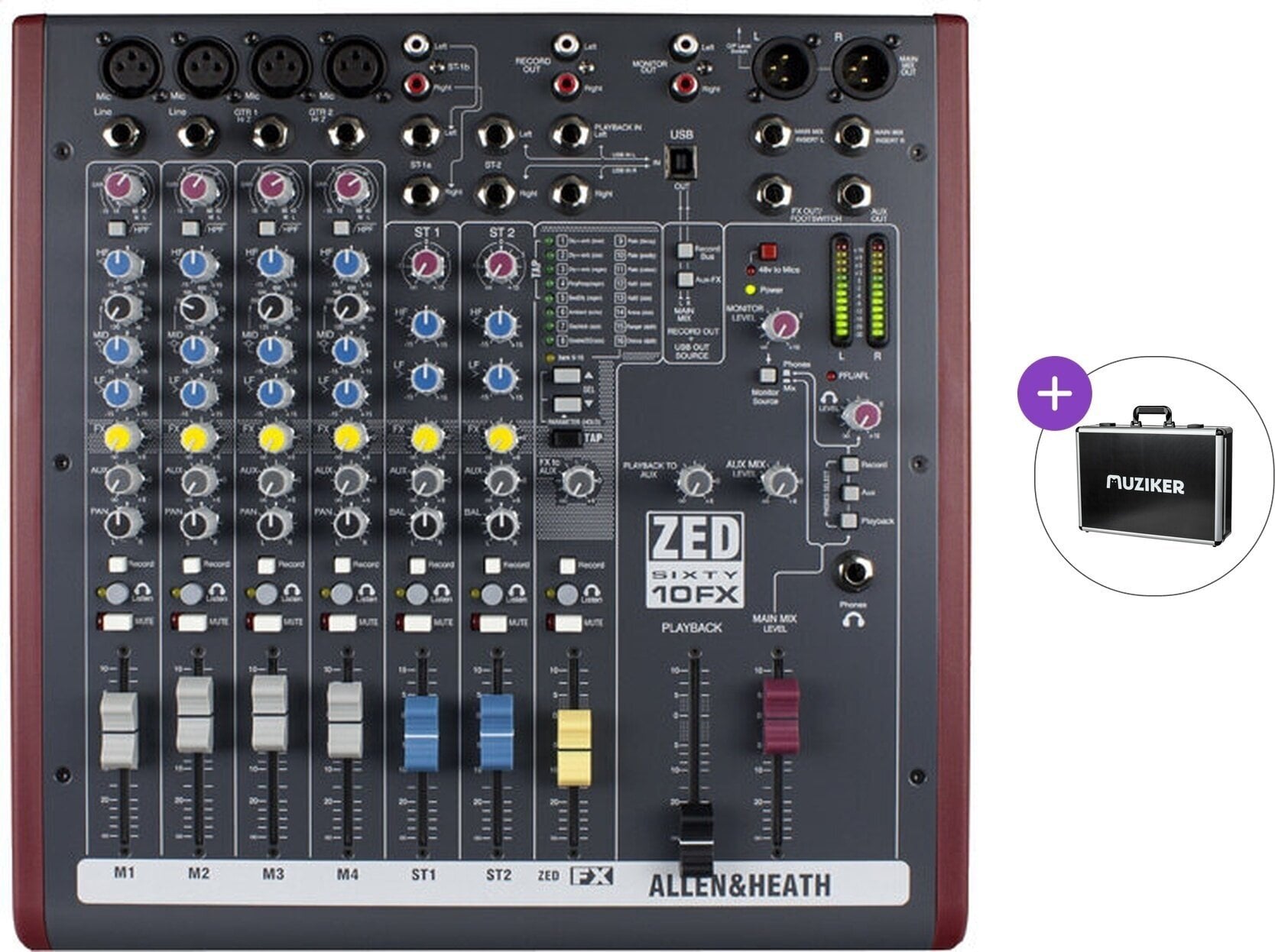 Table de mixage analogique Allen & Heath ZED60-10FX Basic SET Table de mixage analogique