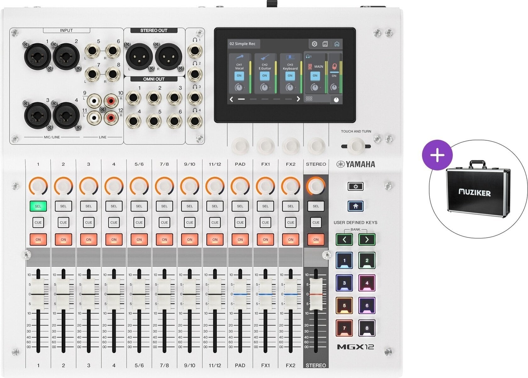 Digitaal mengpaneel Yamaha MGX12 Basic SET Digitaal mengpaneel