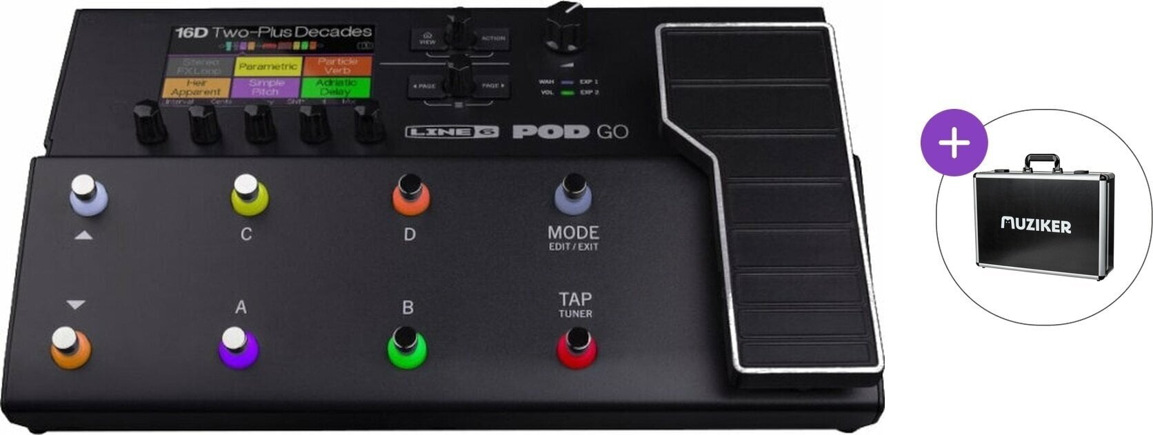 Multiefectos de guitarra Line6 Pod Go Basic SET Multiefectos de guitarra