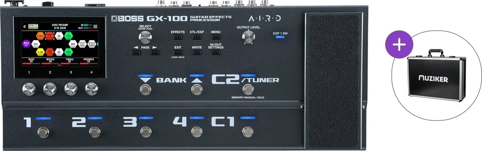 Gitaros multiefektas Boss GX-100 Basic SET Gitaros multiefektas
