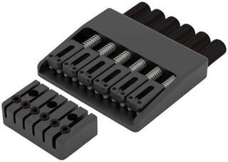 Gitarrenbrücke Hipshot 6 String headless guitar fixed w/ traditional headpiece Black Gitarrenbrücke