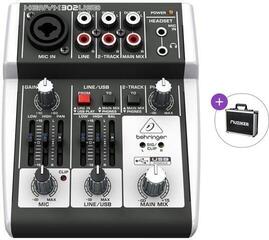 Аналоговий мікшер Behringer XENYX 302 USB Basic SET Аналоговий мікшер