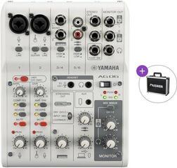 Mikser analogowy Yamaha AG06 MK2 WH Basic SET Mikser analogowy