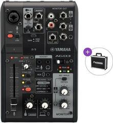 Mikser analogowy Yamaha AG03 MK2 BK Basic SET Mikser analogowy