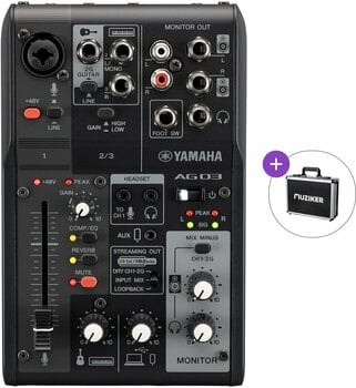 Mikser analogowy Yamaha AG03 MK2 BK Basic SET Mikser analogowy - 1