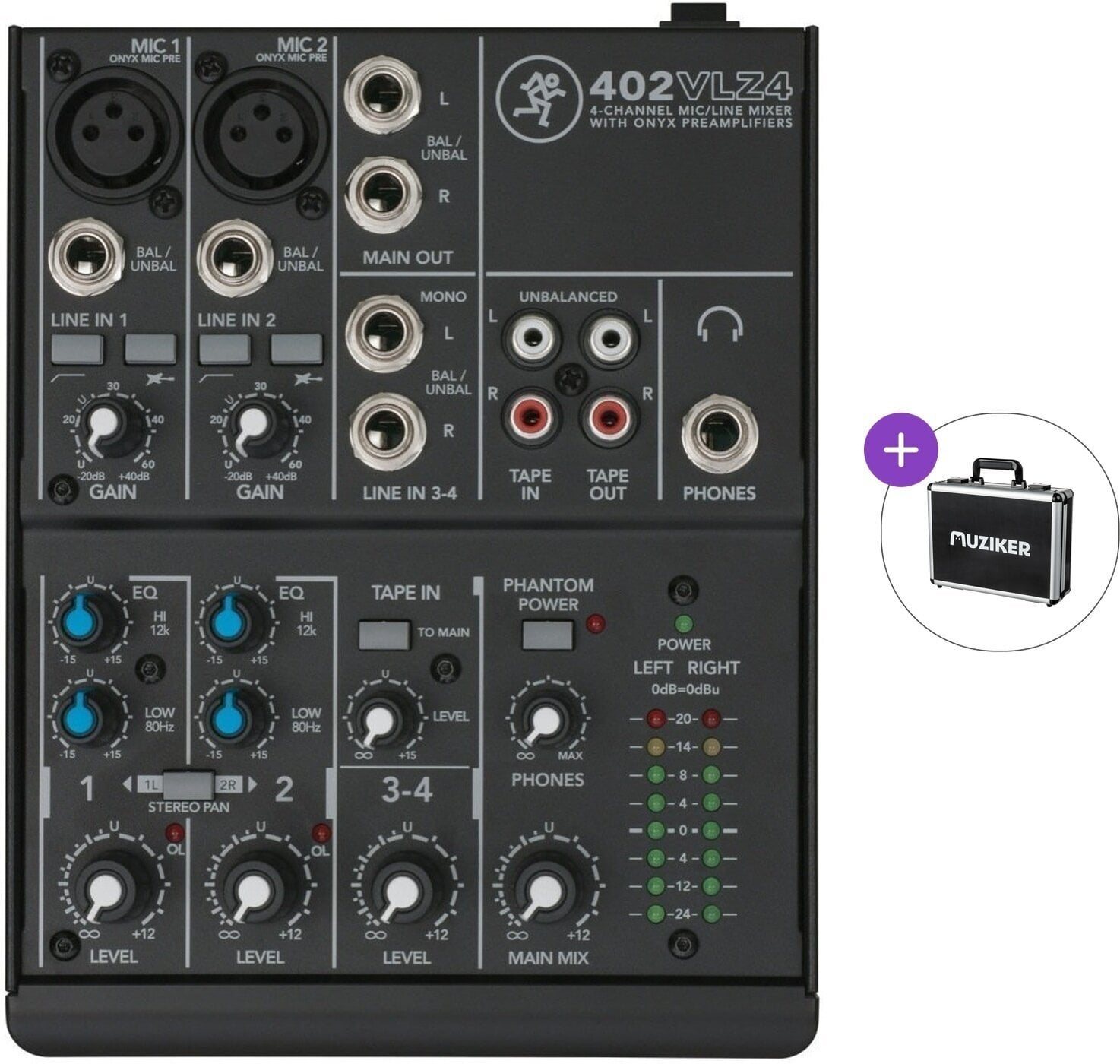 Analogni mix pult Mackie 402 VLZ4 Basic SET Analogni mix pult